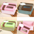 Mini Decorated Paper Box with Top Clear Window